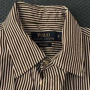 Polo button down blouse